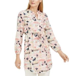 Maison Jules Printed Drawstring Dress